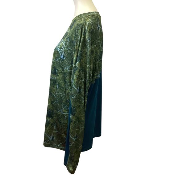 Ascend Mens Large Long Sleeve Athletic Polyester Blend Shirt Top Sportswear - Picture 3 of 5